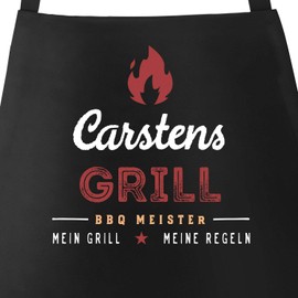 MoonWorks® BBQ Apron for Men with Saying, BBQ Gift, Cotton Apron, Kitchen Apron