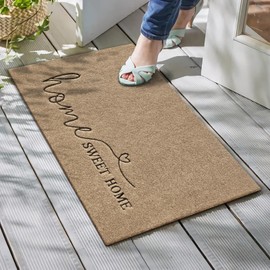 Lzuso Home Love Fußmatte für den Außenbereich, für Eingangstür, Innenbereich, rutschfest, langlebig, leicht zu reinigen, Bodenmatte für Außeneingang, Hof, Garage, stark frequentierte Bereiche