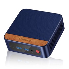 SOAYAN Mini PC, 13th Twin Lake N150 Linux Mini Computers (up to 3.6GHz) 16GB DDR4 512GB SSD Ubuntu Small Desktop Computer 4K Dual Display/WiFi 6/USB3.2/BT5.2/Gigabit Ethernet for Home, Office,Business
