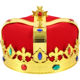 FJmark Cosplay, Costume, Crown, King's Hat, Party, Accessories, Birthday, Halloween, Disguise, Costume, Kids, Adults