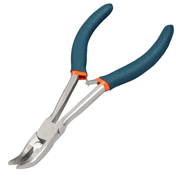 LEONTOOL Long Reach Bent Nose Pliers for Jewelry Making 6