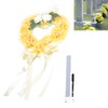 Heart Shaped Tribute Memorial Wreath Artificial Silk Wreath Gravestone Decoration