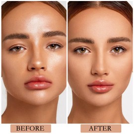 Apooliy Waterproof Setting Powder, Poreless Pressed Face Powder,Lightweight,Long-Lasting,Oil Control Makeup Powder,Translucent