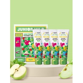 Buca Junior Mild High Fluoride Bad Breath Care Vegan Toothpaste Apple Flavor 110g 4 Pieces / 뷰카 주니어 마일드 고불소 구취케어 비건치약 사과향 110g 4개입
