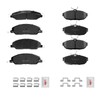 Fraxle Front and Rear Ceramic Brake Pads Set with Hardware