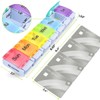 AUVON Weekly Pill Organizer Arthritis Friendly, BPA Free Travel 7