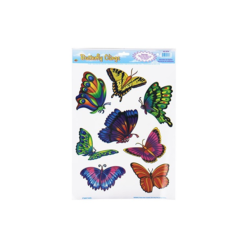Butterfly Clings Party Accessory (1 count) (8/Sh)