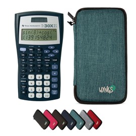 WYNGS TI-30XIIS Calculator with Protective Case in Turquoise - Basic Set