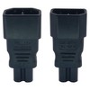 AAOTOKK 2-Pack C7 to C14 PVC Plastic Adapter Set, 10A-125V