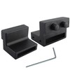 AUXBC Barn Door Stopper for Flat Track: 1.61×0.28"(L×W), Black Carbon