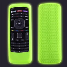 JCMOYUTY for Vizio Universal Remote Cover, Silicone Remote Case Glow Green