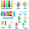 210pcs Walleye Rig Making Kit Stacked Fishing Beads Spinner Blades