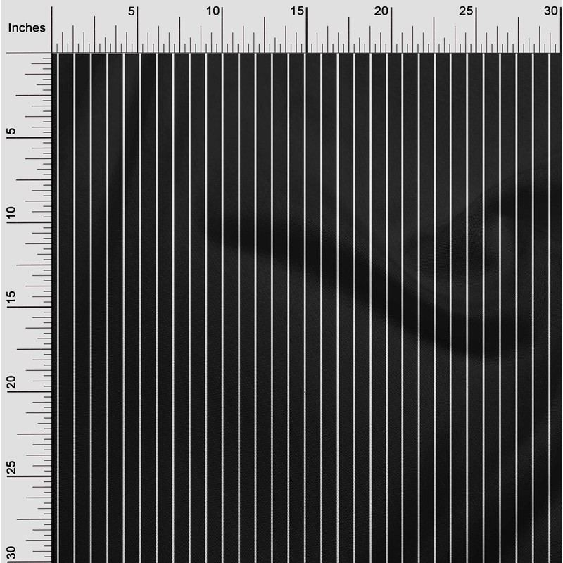oneOone Velvet Black Fabric Stripes Stripe Quilting Supplies Print Sewing