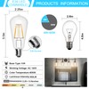 Ralbay Dimmable E26 Vintage LED Edison Bulbs 60 Watt Equivalent