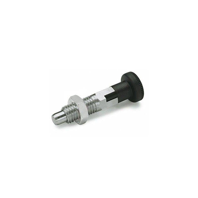 Ganter Normelemente GN 717-4-M6-CK-ST - Locking Bolt, Silver, Pack of