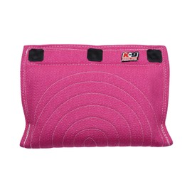 Redline K9 3 Handle Targeting French Linen Dog Bite Wedge Tug Toy (Pink)