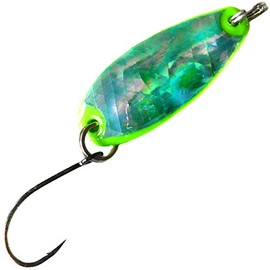Paladin Trout Spoon Pearlescent Trout Spoon, Weight: 1.6 g, Colour: Mother-of-Pearl Green/Green