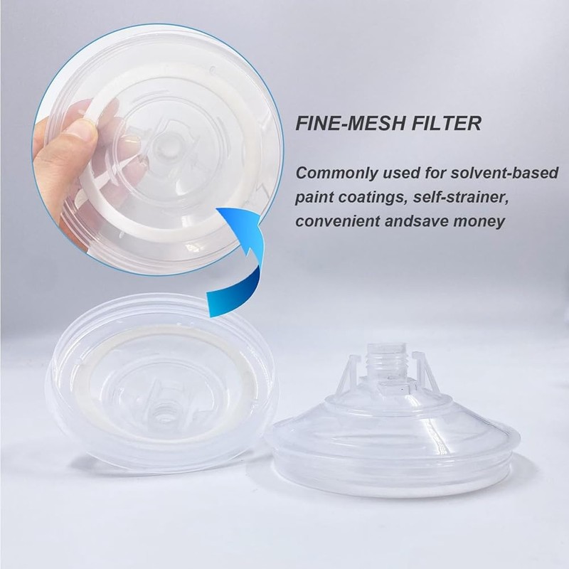 Poggapp Paint Sprayer Mixing Cup Liner and Cap Kit System