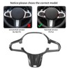 Steering Wheel Button Trim Cover Carbon Fiber Style Fits for