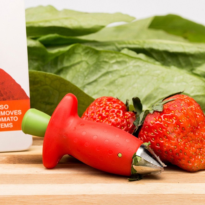 NewFerU Multi Claw Strawberry Huller Stainless Steel Plasitc Fruit Berry