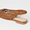 The Drop Women's Palma Woven Slingback Flat, Cognac Woven, 7