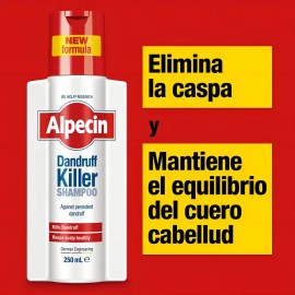 Shampoo Alpecin Dandruff Killer 250 Ml Unisex Elimina y Previene la Caspa Hecho en Alemania
