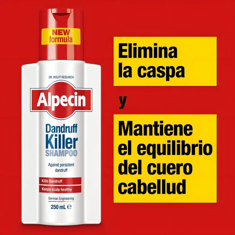 Shampoo Alpecin Dandruff Killer 250 Ml Unisex Elimina y Previene