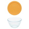 Pyrex 7401 3-Cup Sculpted Glass Mixing Bowl & 7401-PC 3