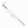White Cane Aluminum Mobility Folding Cane for The Blind (Folds