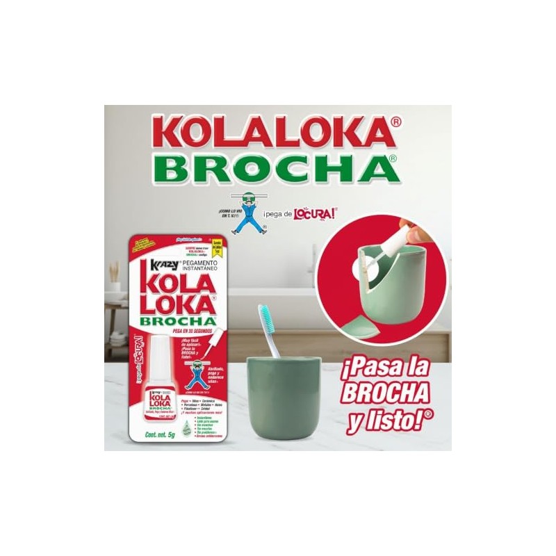 KOLA LOKA Kola Loka Pegamento Instant 5g Brocha Bltkrazy, Pack