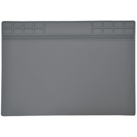 DOITOOL Heat Resistant Silicone Soldering Mat, Anti-Static ESD Soldering Repair Mat, Magnetic Electronic Repair Work Mat for Phone, Computer, Laptop, 13.8'' x 9.8''