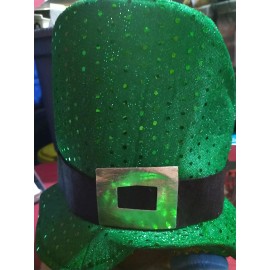 St. Patrick St Patrick's Day Costume Sequin Top Hat T21