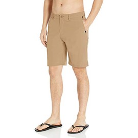 Quiksilver Men's Union Amphibian Hybrid 20 Inch Outseam Water Friendly Short, Plage Solid, 36