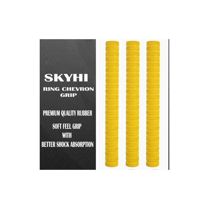 SKYHI Premium Chevron Cricket Bat Grips Pack of 3 -