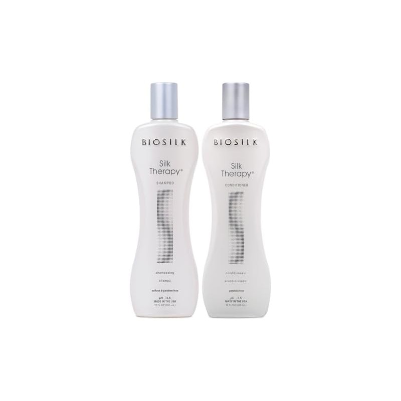 Biosilk Silk Therapy Duo Set Shampoo and Conditioner 12 Oz
