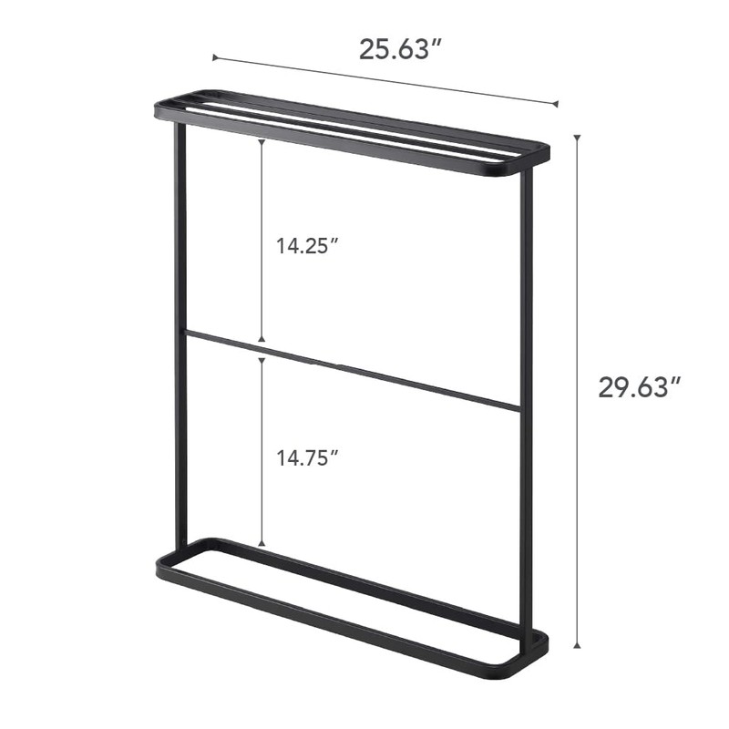 Yamazaki Home Tower Bath Towel Hanger - Bathroom Organizer Storage