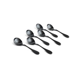 Knork Specialty spoon, Soup, 6 Piece Set, Matte Black