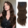 [NEW IN] Vigorous Clip in Hair Extensions Long Wavy Synthetic