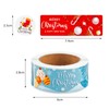 1360 pcs Christmas Stickers Roll for Envelopes and Gifts Merry