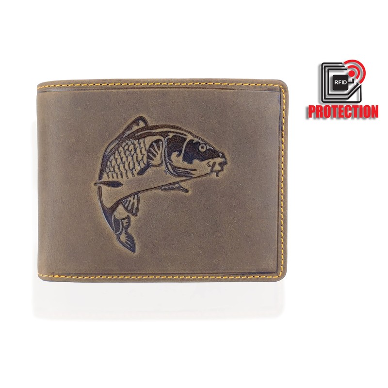 GREEN DEED Genuine Leather Men's Wallet - Large Leather Wallet