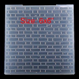 Kwan Crafts Brick Wall Background Plastic Embossing Folders for Card Making Scrapbooking and Other Paper Crafts 3050914