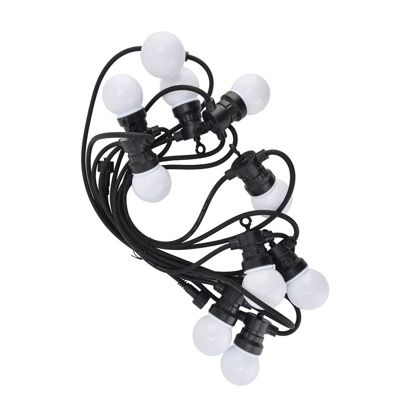 G50 Bulb String Light 5M 10LED White Globe Bulb Decorative