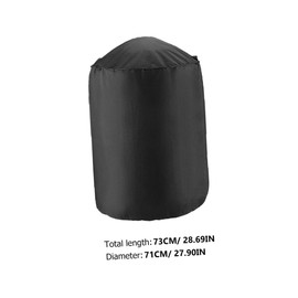 Gatuida Outdoor BBQ Grill Cover Durable Round Shape Barbecue Protector UV Resistant Windproof Easy to Clean for Camping and Outdoor Cooking