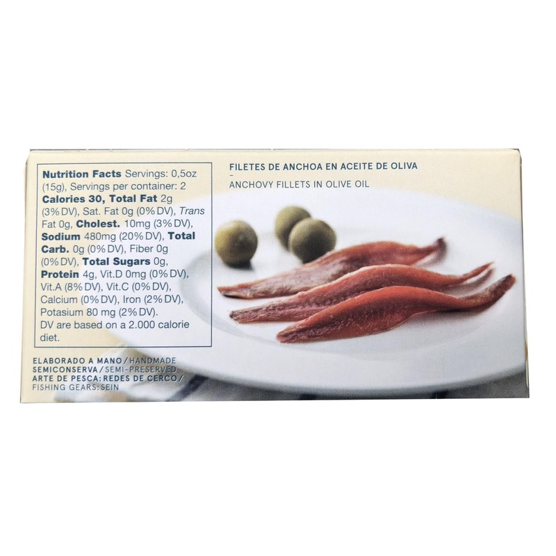 Cantabrian salted anchovies 50g