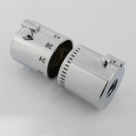 2 Pair Thermostatic Shower Control Handle, Water Control Handles Shower Temperature Control Handle Knob Chrome for Bath Shower