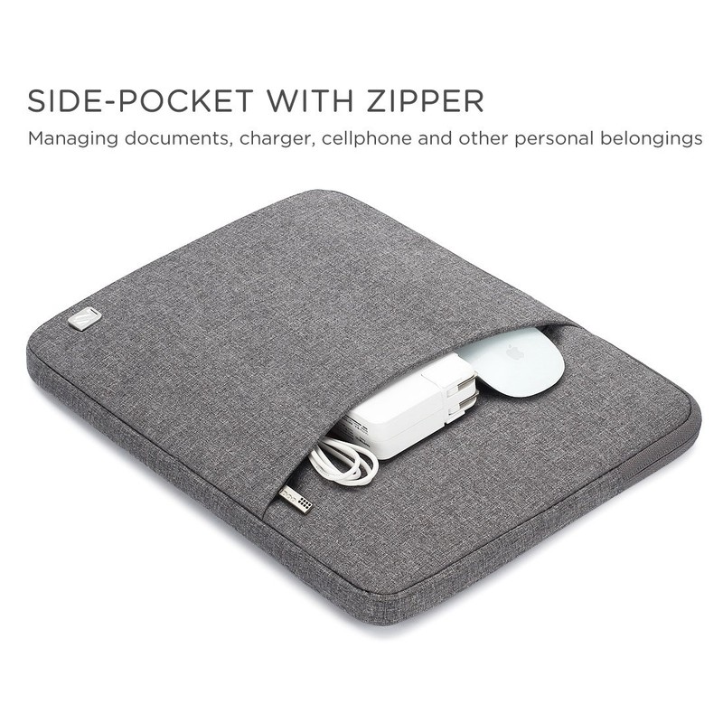 Nidoo Waterproof Material Laptop Sleeve, Case, Portable Notebook Bag, Pouch,