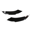 2 Pcs Front Bumper Diffuser Glossy Black Left Right Lip