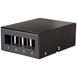 Delock Keystone 43409 Patch Panel 4 Port Black