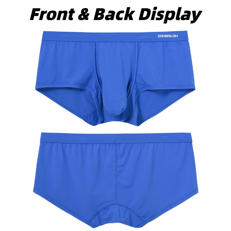 ZAIGGUT - Calzoncillos tipo calzones de malla para hombre, 1*Azul,