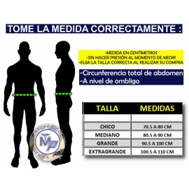 MEDICA PLUS FAJA PARA HERNIA UMBILICAL 13 CM ELASTICA CON ALMOHADILLA SOPORTE ABDOMINAL (GRANDE: 90 A 100 CM)